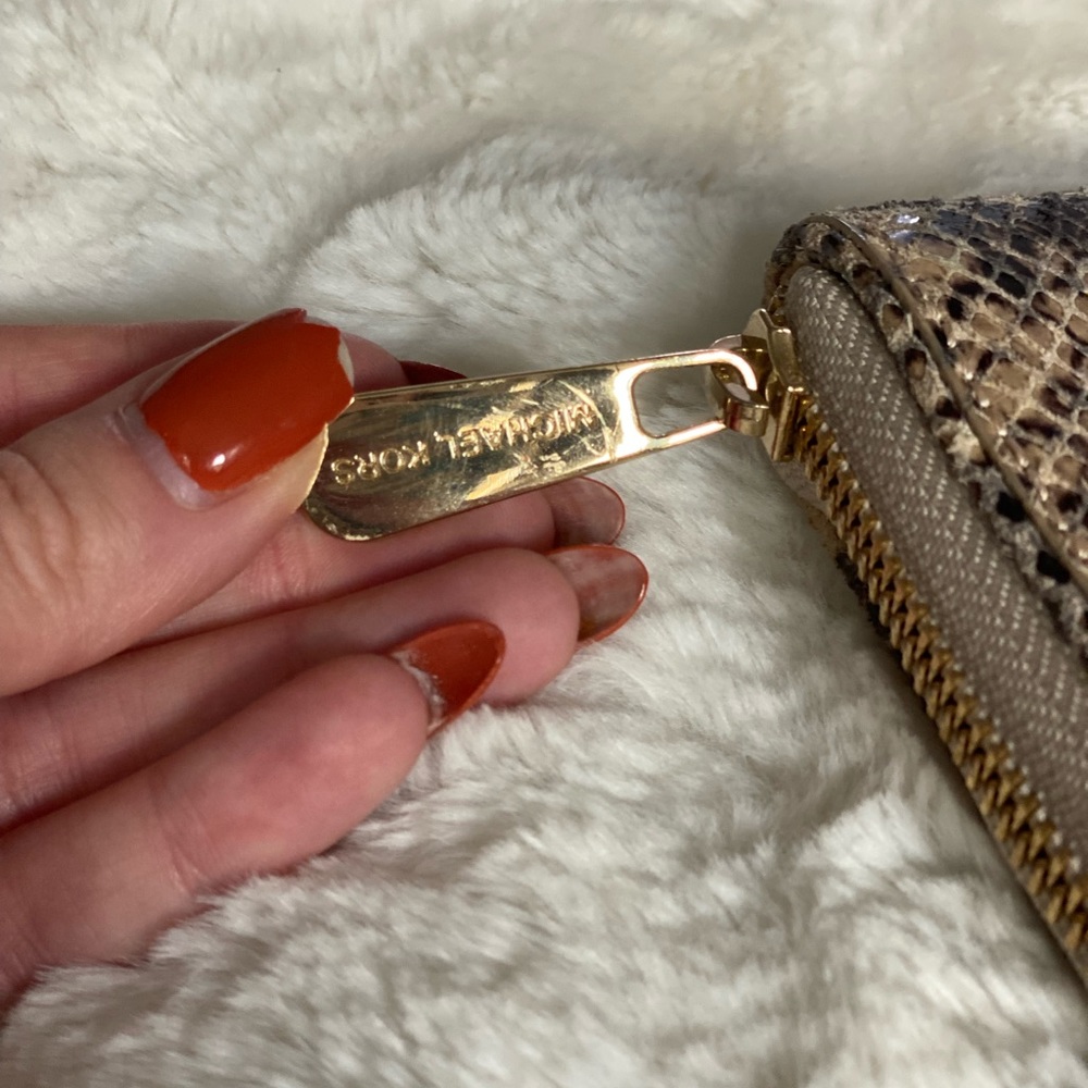 Michael Kors Clutch/Wallet In Python Authentic - image 5